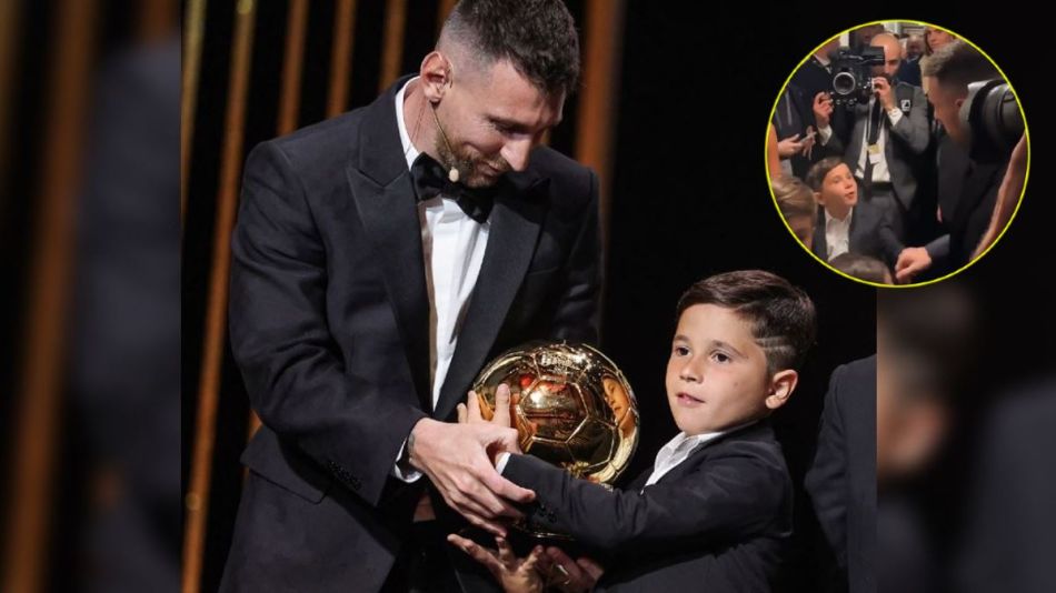 Lionel Messi y Mateo Messi