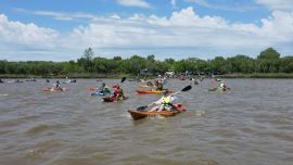 Las nubes no opacaron esta propuesta que contó con numerosos aficionados, como así también familias y amigos que acompañaron en esta ocasión.