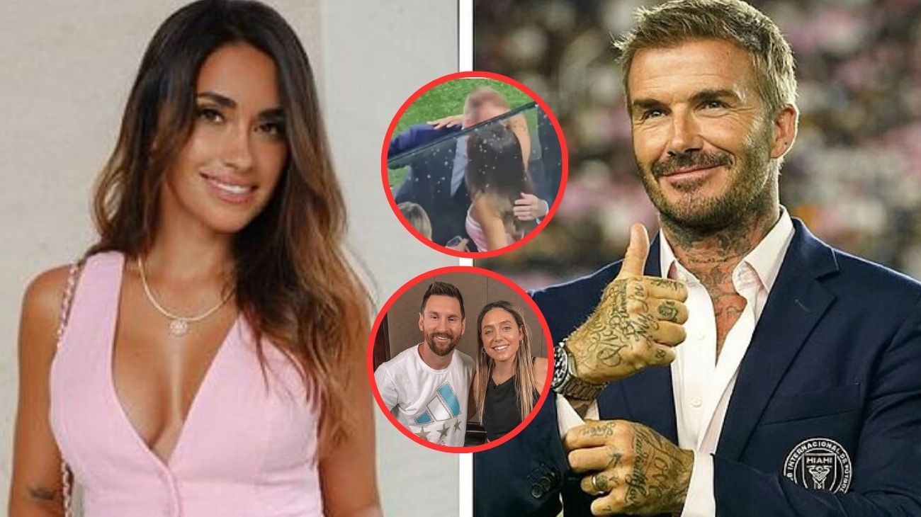 El gesto de Antonela Roccuzzo cuando ve a David Beckham y que provocó la  venganza de Lionel Messi con Sofía Martínez | Caras