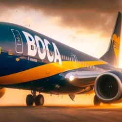 Avión con los colores de Boca Juniors | Foto:CEDOC