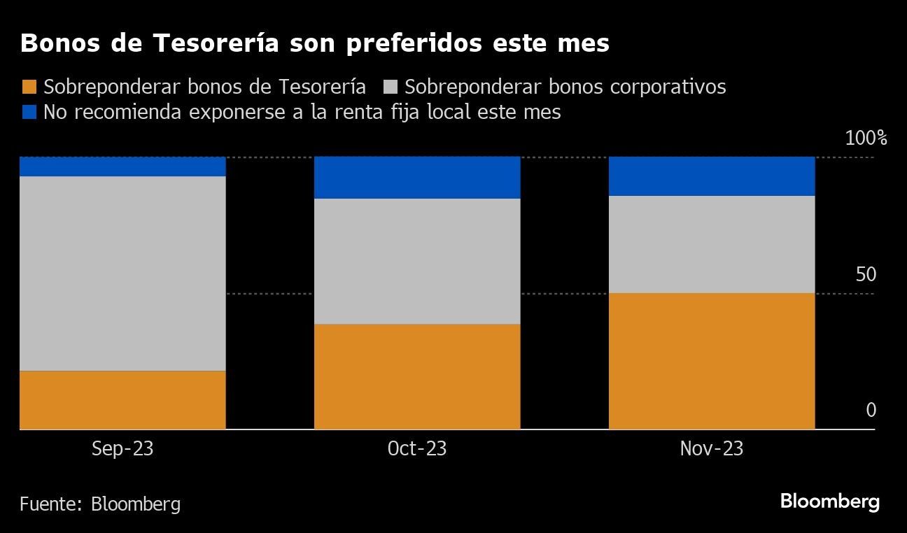 Bonos de Tesorería son preferidos este mes |