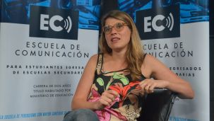 Delfina Rossi en el Ciclo de Entrevista de la Escuela de Comunicacion 