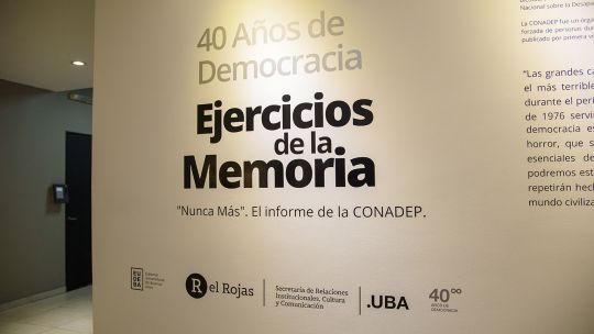 Inauguraron "Ejercicios de la memoria", la muestra que reivindica el Nunca Más a 40 años de democracia