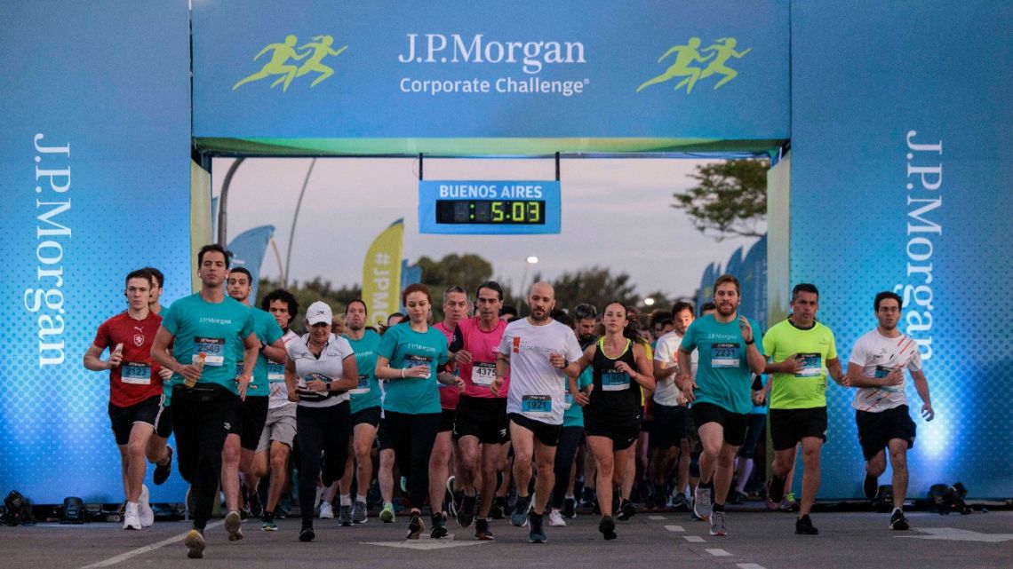 Se realizó el J.P. Corporate Challenge, el evento de running más importante del mundo