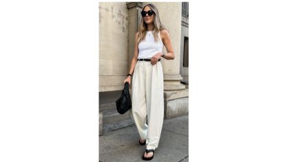 Estas ideas de looks con pantalones sastreros y jeans anchos son ideales para la próxima temporada y los querrás llevar todos días.