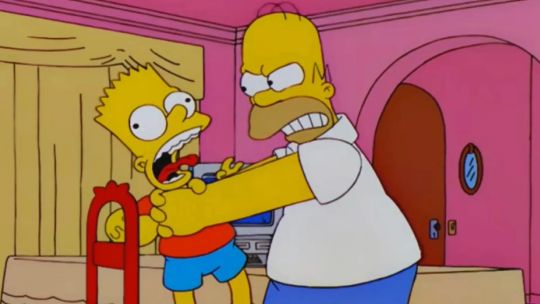Homero y Bart Simpson