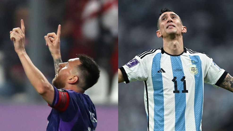 Lionel Messi y Ángel Di María