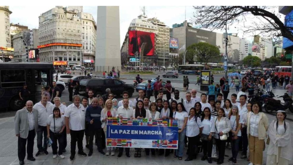 Marcha de las colectividades por la paz