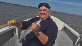 A una semana de las elecciones, los pescadores no se perdieron la oportunidad de salir a disfrutar de la pesca deportiva.