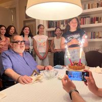 Jorge Lanata se mostró en el cumpleaños de Allegra, la hija de Elba Marcovecchio