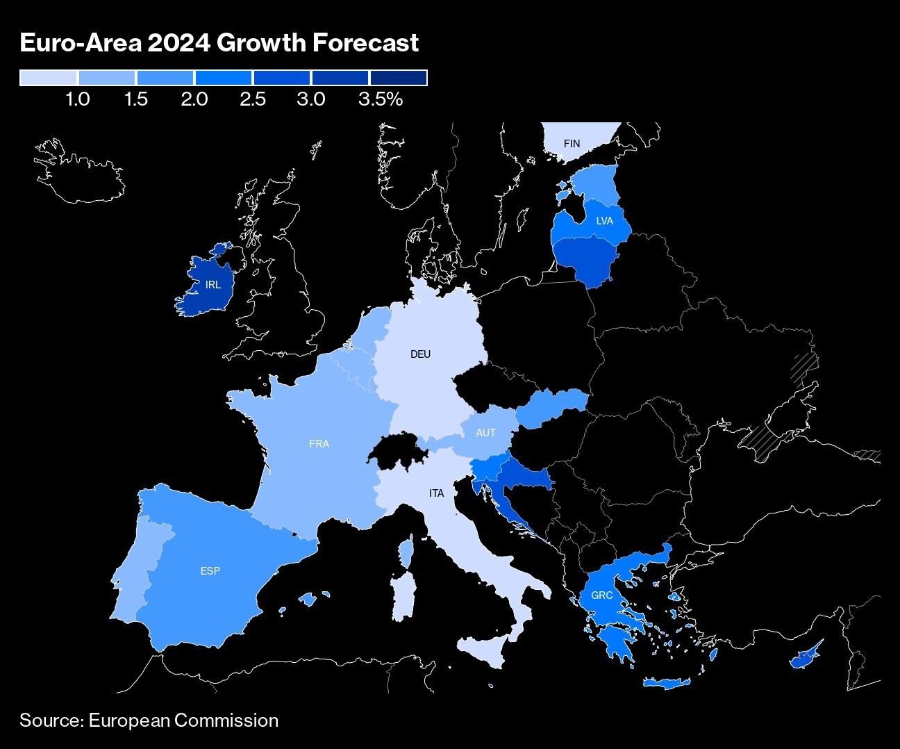 Euro-Area 2024 Growth Forecast |