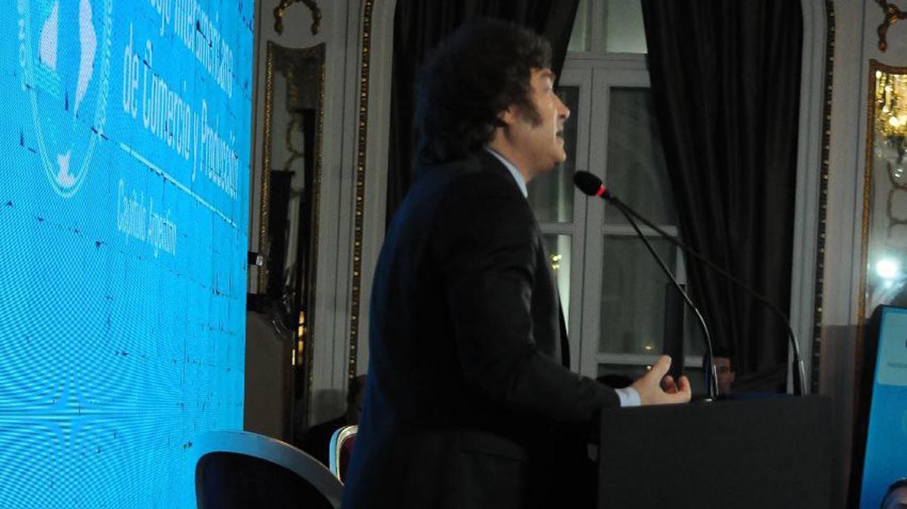 Javier Milei presenta sus propuestas ante el Consejo Interamericano de Comercio y Producción (CICyP)