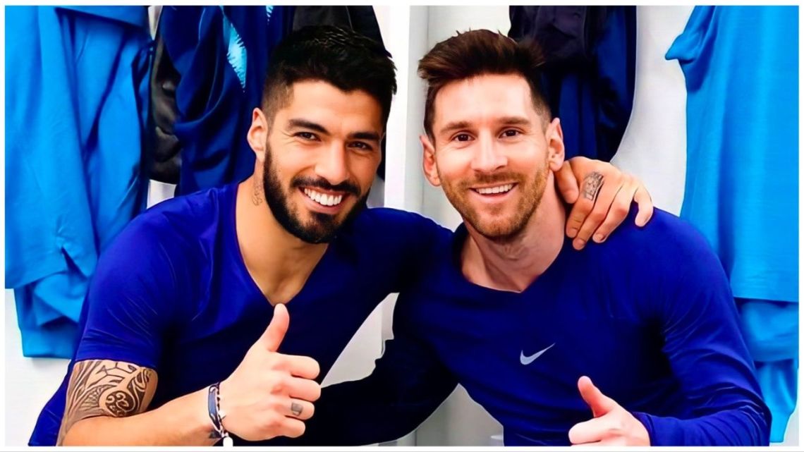 Luis Suárez and Lionel Messi.