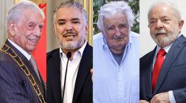 Mario Vargas Llosa, Iván Duque, José Mujica y Lula da Silva