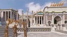 Ofrece a los espectadores una vista aérea o desde el suelo de la antigua Roma en su mejor momento.