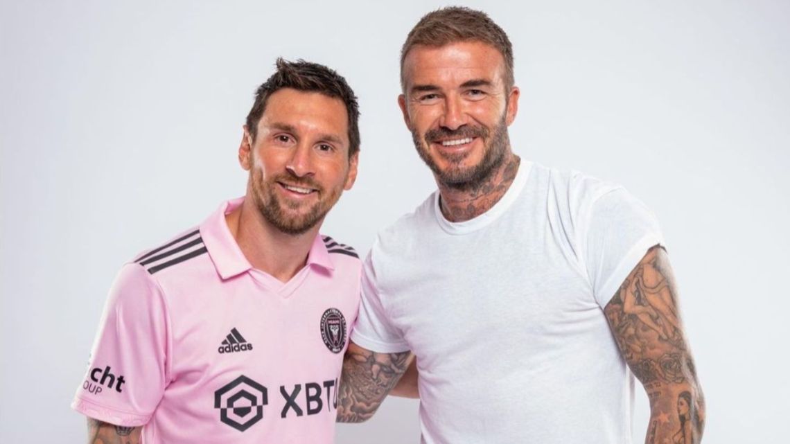 David Beckham and Lionel Messi.