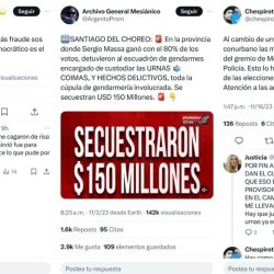 The tweets denounced by La Libertad Avanza.