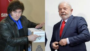 Javier Milei y Luís Inacio "Lula" Da Silva