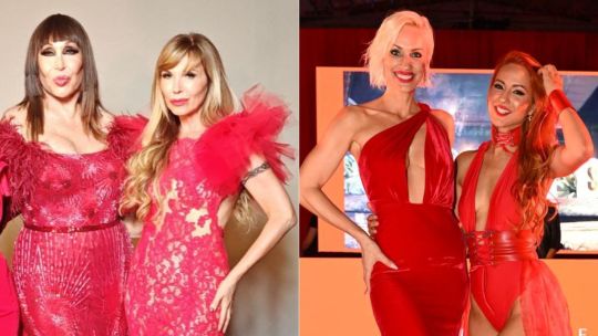 De Moria Casán y Daniela, la ex de Milei, a Flor Vigna e Indrig Grudke, duplas inesperadas en la gala de CARAS