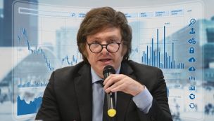 Javier Milei con los mercados