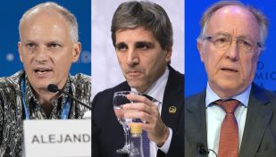 Alejandro Werner, Luís Caputo y Guillermo Nielsen