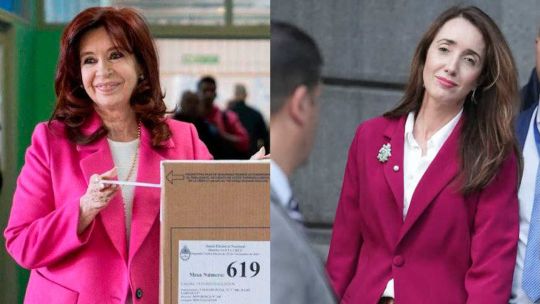 Cristina Fernández de Kirchner and Victoria Villarruel.