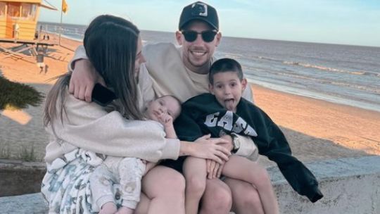 Fede Valverde en familia.