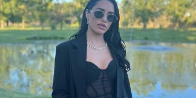 El vestido negro de Lali Esposito