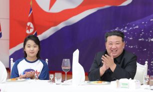 Kim Jong-un con si hija Kim ju-ae