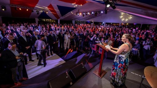 British Ambassador to Argentina Kirsty Hayes speech