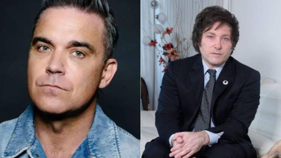 Robbie Williams habló del triunfo de Javier Milei en un concierto en Australia