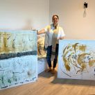 El Palacio Barolo presenta la muestra colectiva CelebrArt con obras abstractas de Andrea Aloia de AAINTERIORES