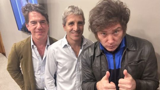 Javier Milei, Nicolás Posse and Luis Caputo.