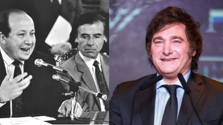 Roberto Dromi y Javier Milei