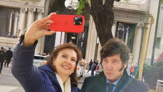 Diana Mondino and Javier Milei.