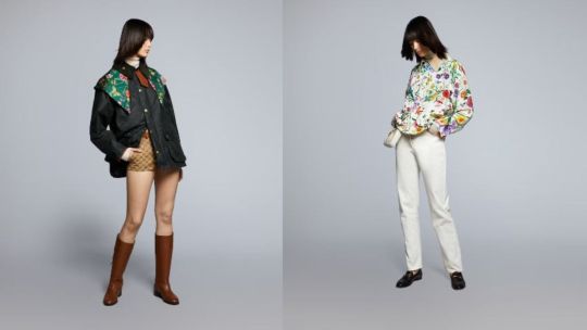 Gucci y Barbour en una collab de abrigos que apuesta a la moda circular