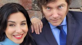 Marcela Pagano junto a Javier Milei