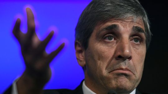 Then-finance minister Luis Caputo