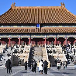 turistas visitando el Museo del Palacio, también conocido como la Ciudad Prohibida, en Beijing, capital de China. (Xinhua/Chen Yehua) | Foto:Xinhua