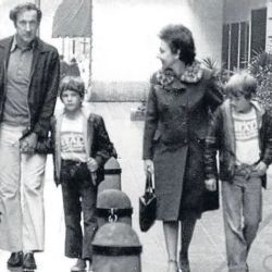 The Cox family, pictured during the late 1970s.