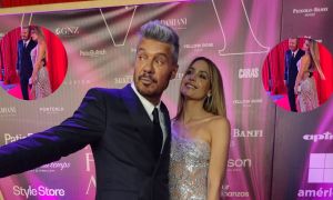 Marcelo Tinelli y Milett Figueroa 