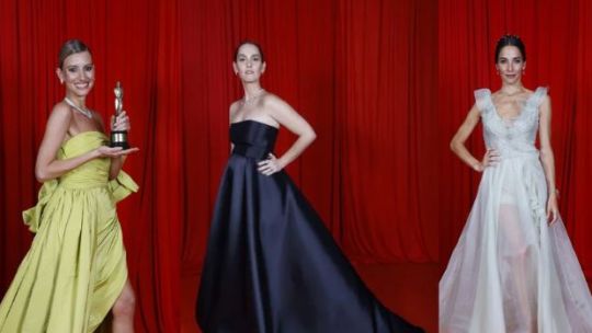 Brillos, plumas y escote palabra de honor: las tendencias de la alfombra roja del Martín Fierro de la moda