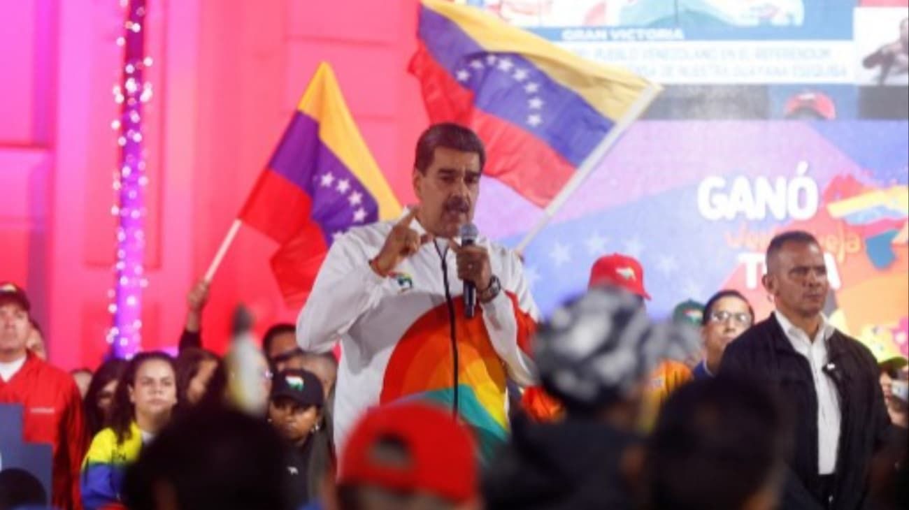 Nicolás Maduro maduró celebró la aprobación en referéndum por el reclamo venezolano por un territorio en disputa con Guyana.