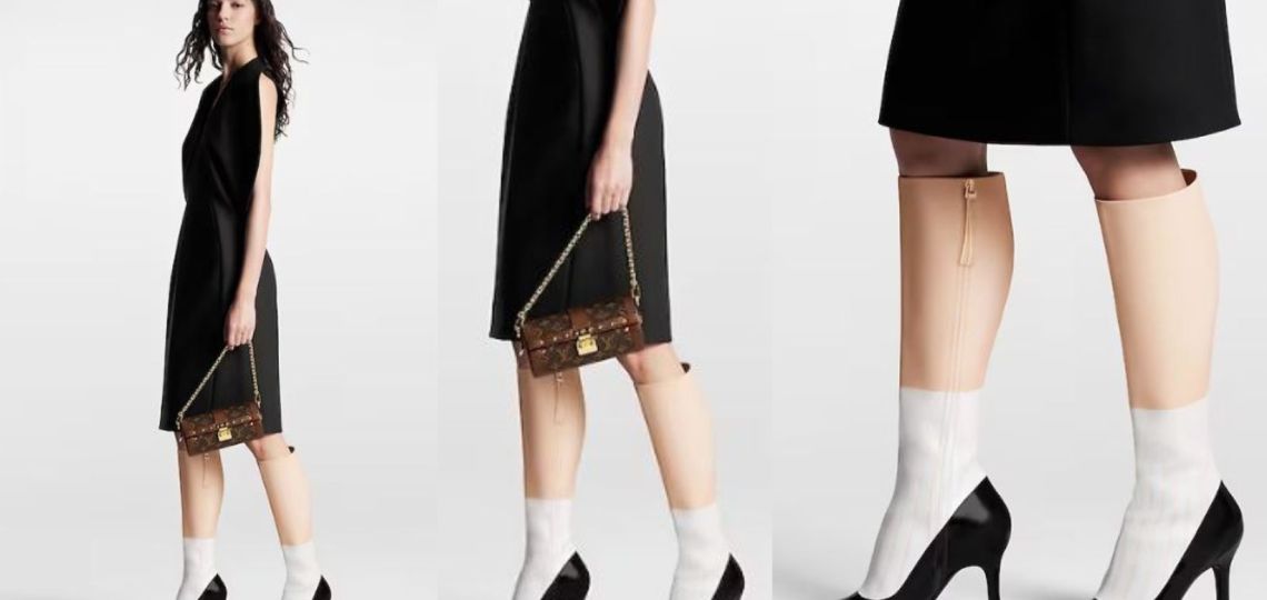 Louis Vuitton deja el lujo silencioso de lado para jugar con la ilusión óptica en su nuevo modelo de botas
