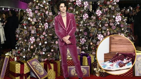 Timothée Chalamet y Nike crean un exclusivo par de zapatillas Dunk Low inspiradas en Willy Wonka