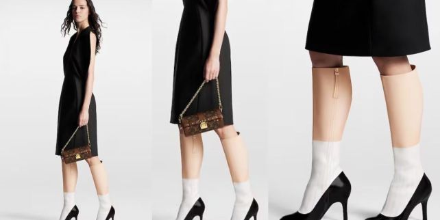 Louis Vuitton deja el lujo silencioso de lado para jugar con la ilusión óptica en su nuevo modelo de botas