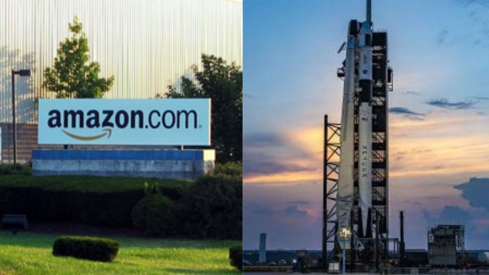 Amazon y SpaceX, rivales y socios, firmaron un contrato para el lanzamiento de satélites