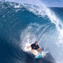 Pipeline Masters en Banzai Pipeline en Haleiwa, costa norte de Oahu, Hawaii. Foto de Brian Bielmann / AFP | Foto:AFP