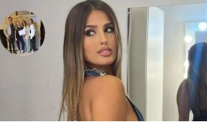 El look de Julieta Poggio para la graduación de su hermana