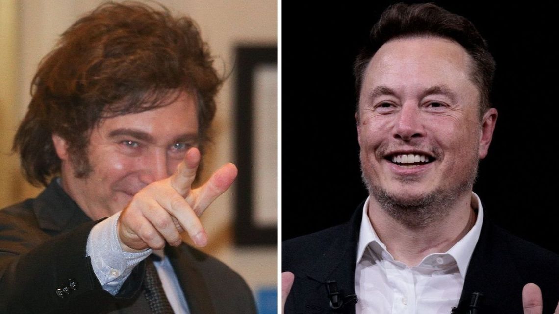 Javier Milei and Elon Musk.